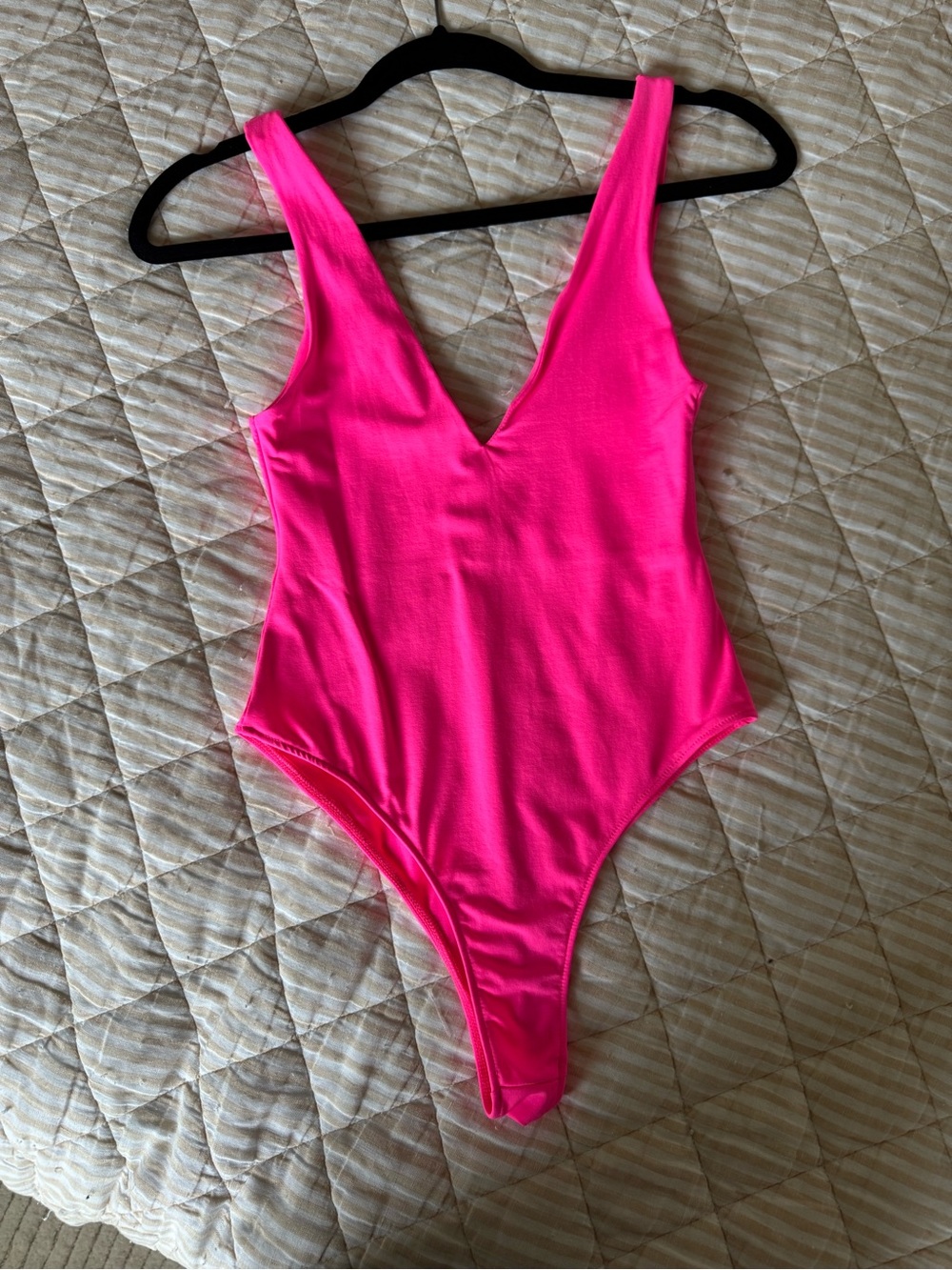 Zara Bright Hot Pink One-Piece Swimsuit